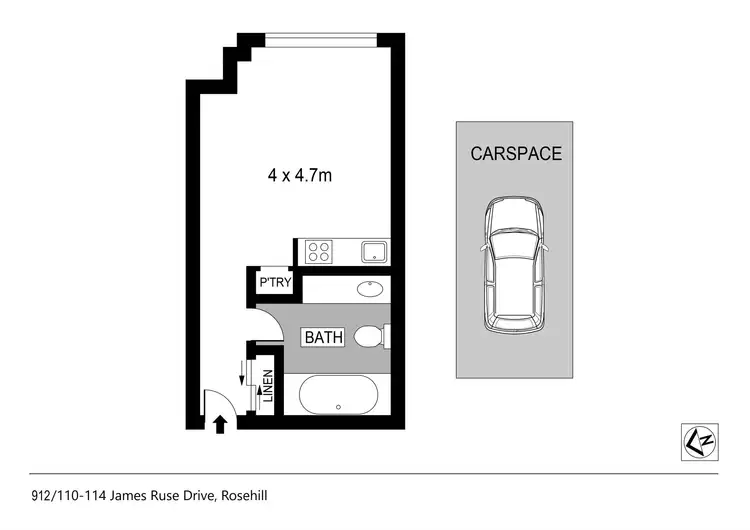 Fifth view of Homely studio listing, 912/110-114 James Ruse Drive, Rosehill NSW 2142