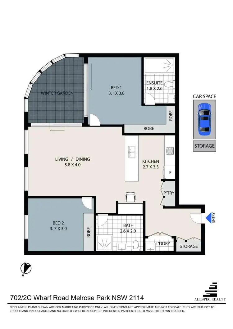Fifth view of Homely unit listing, 702/2C Wharf Road, Melrose Park NSW 2114