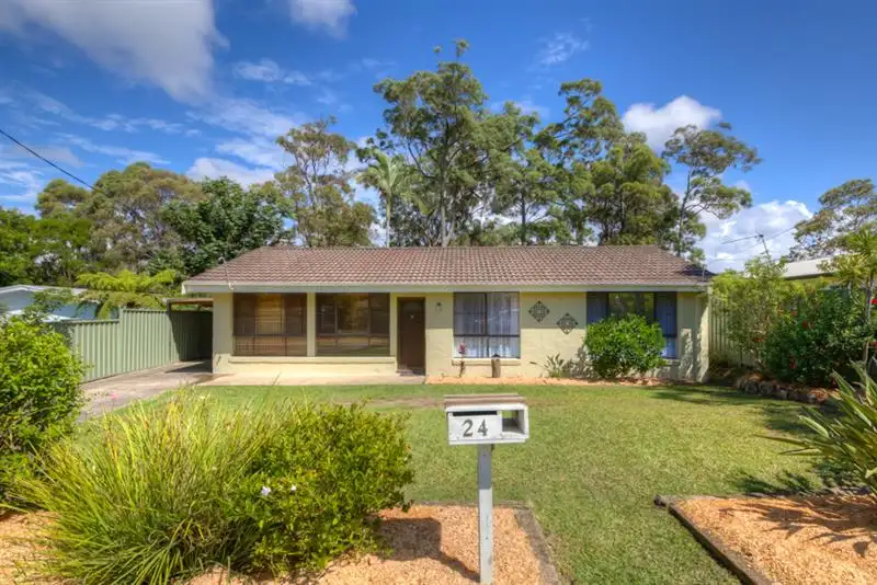 Main view of Homely house listing, 24 Mahogany Avenue, Sandy Beach NSW 2456