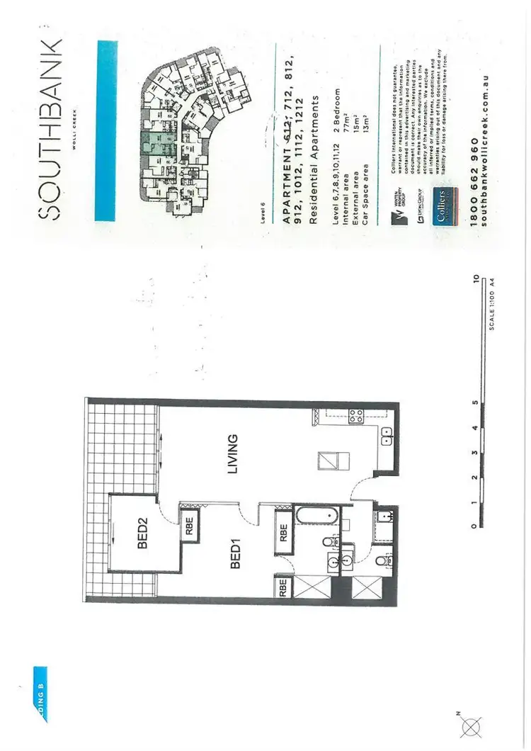Fourth view of Homely apartment listing, B1012/20 Levey St, Wolli Creek NSW 2205