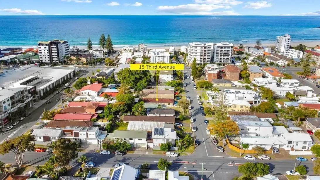 Main view of Homely semi-detached listing, 1/15 Third Avenue, Palm Beach QLD 4221