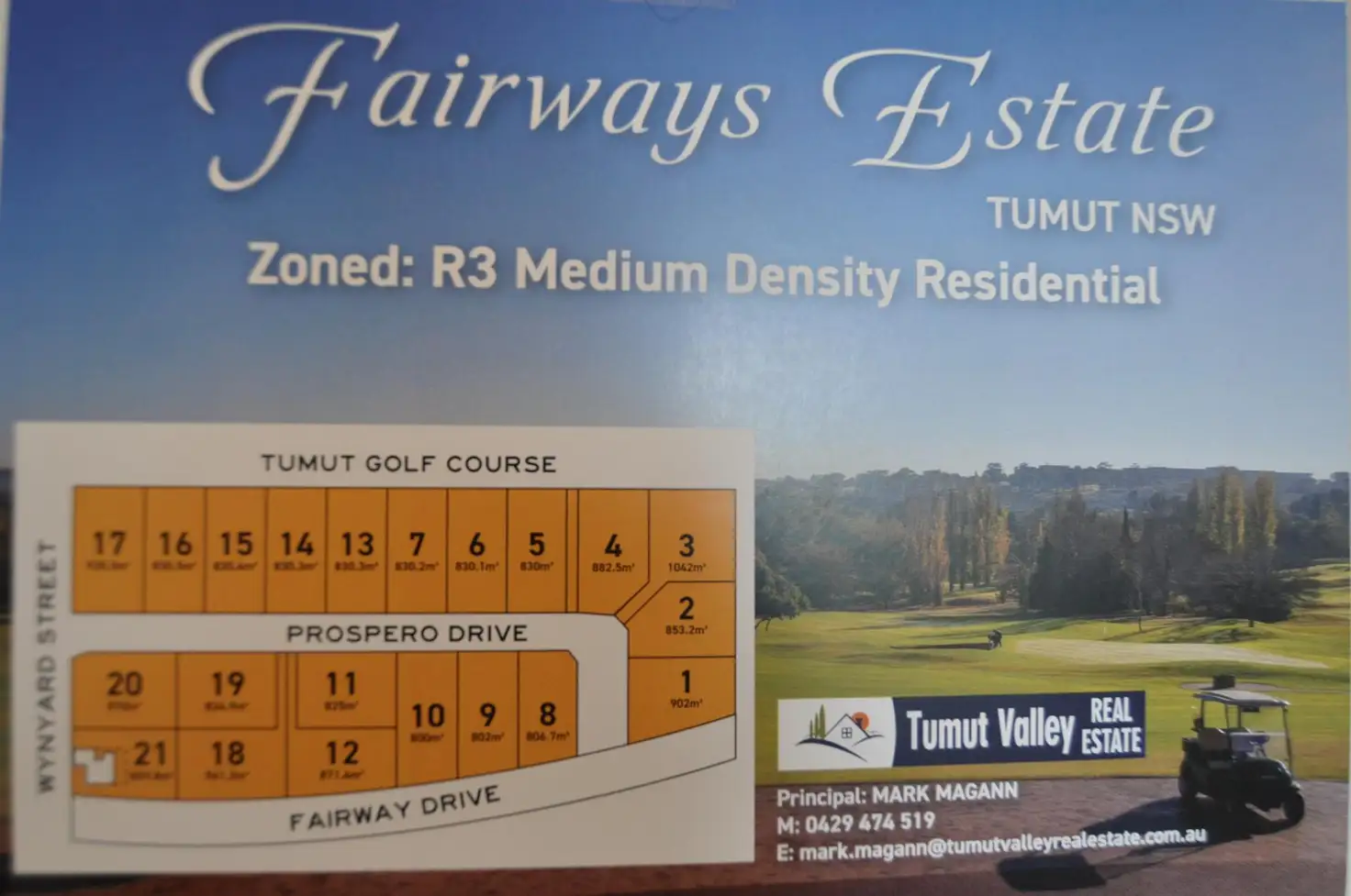 Main view of Homely land listing, Lot 3 & 4 Fairway Drive, Tumut NSW 2720