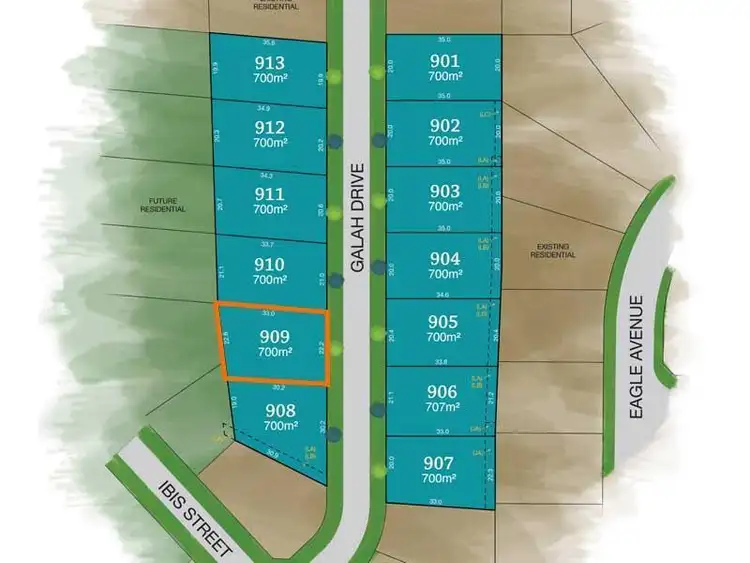 Main view of Homely land listing, LOT 909 Galah Drive, Tamworth NSW 2340