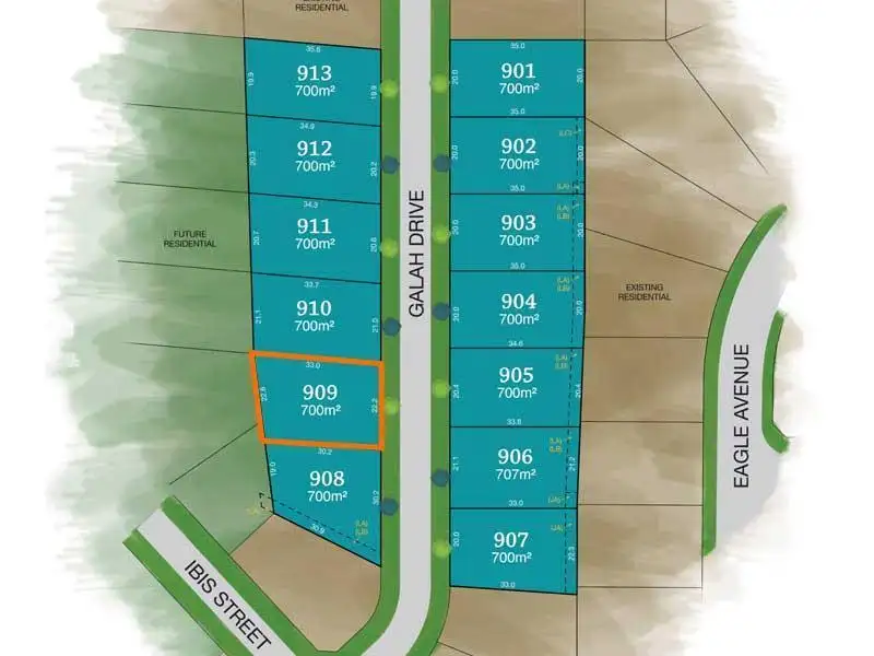 Main view of Homely land listing, LOT 909 Galah Drive, Tamworth NSW 2340