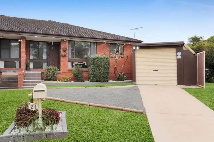 Main view of Homely semi-detached listing, 21 Groundsel Avenue, Macquarie Fields NSW 2564