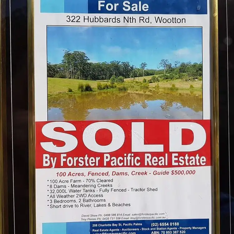 Main view of Homely rural property listing, 322 Hubbards Nth Rd, Wootton NSW 2423