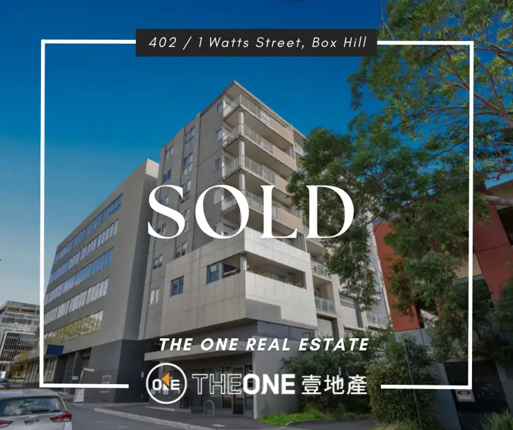 Main view of Homely apartment listing, 402/1 Watts Street, Box Hill VIC 3128