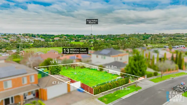 Main view of Homely land listing, 13 Wilshire Court, Endeavour Hills VIC 3802