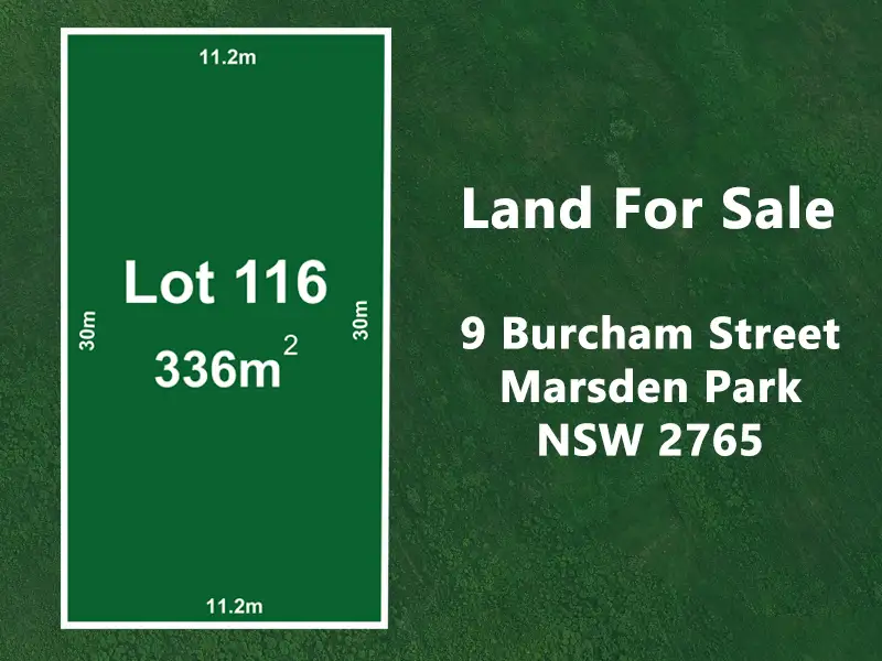 Main view of Homely land listing, 9 Burcham St, Marsden Park NSW 2765
