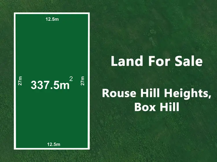 Main view of Homely land listing, LOT 226 Rouse Hill Heights, Box Hill NSW 2765