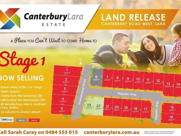 Main view of Homely land listing, 50 Canterbury Road West Stage 1, Lara VIC 3212