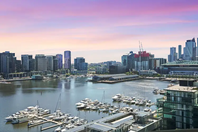 Main view of Homely apartment listing, 1309/915 Collins Street, Docklands VIC 3008
