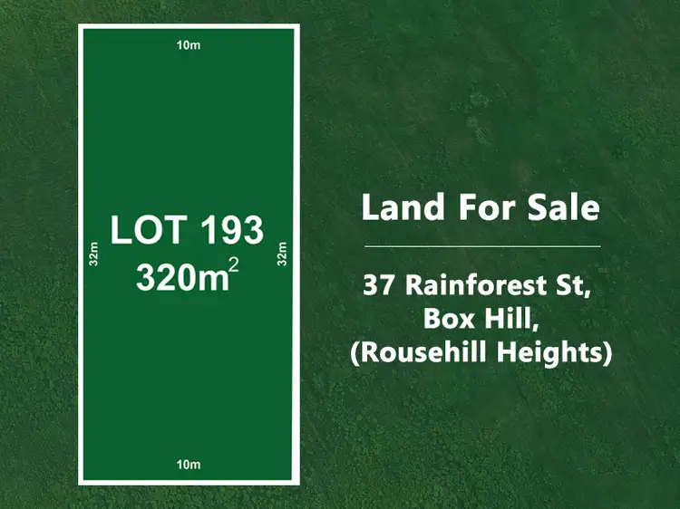 Main view of Homely land listing, 37 Rainforest Street (Rousehill Heights), Box Hill NSW 2765