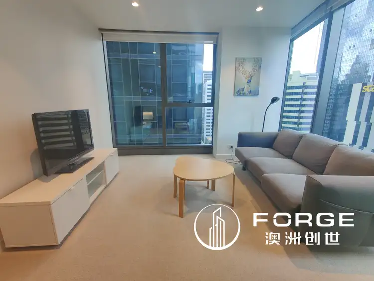 Main view of Homely apartment listing, 2201/285 La Trobe Street, Melbourne VIC 3000