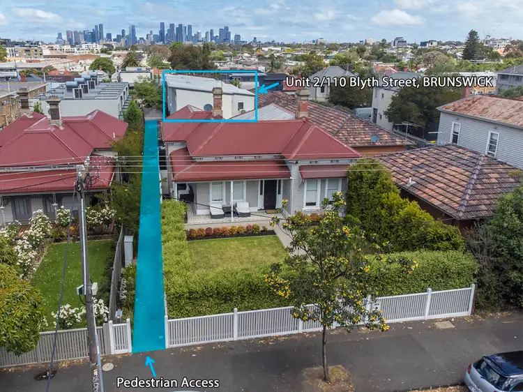 Main view of Homely townhouse listing, 2/110 Blyth Street, Brunswick VIC 3056