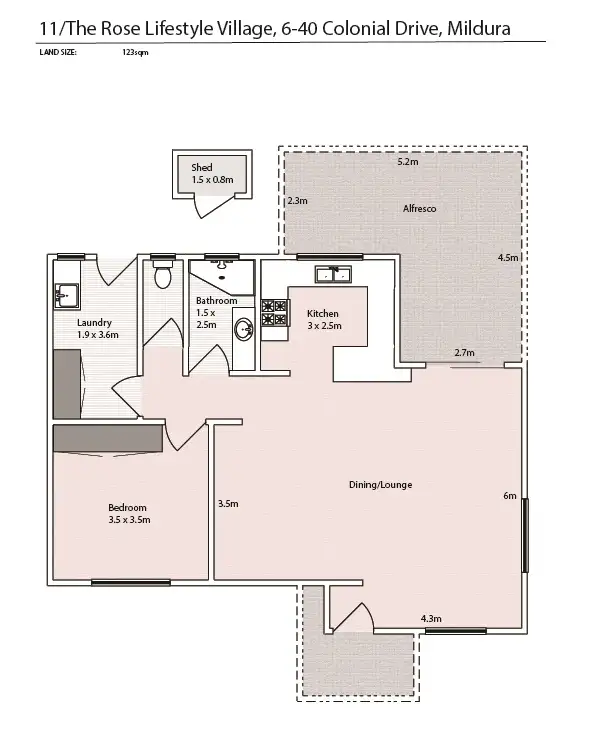 Fifth view of Homely unit listing, Unit 11/6-40 Colonial Drive, Mildura VIC 3500
