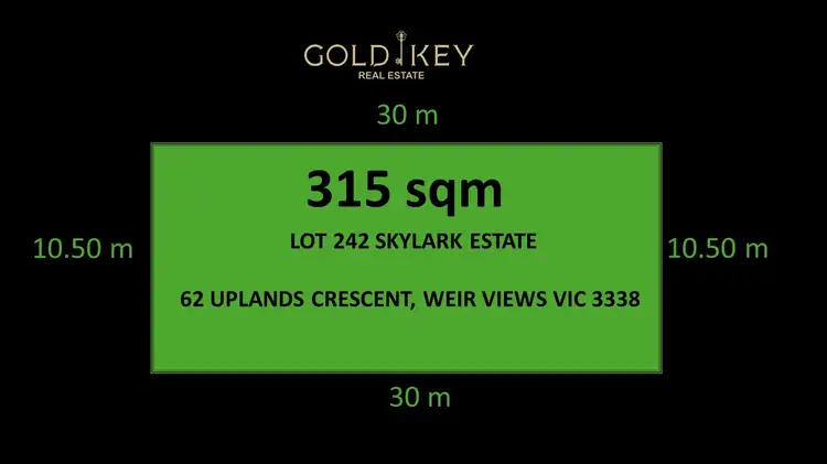 Main view of Homely land listing, 62 Uplands Crescent, Weir Views VIC 3338