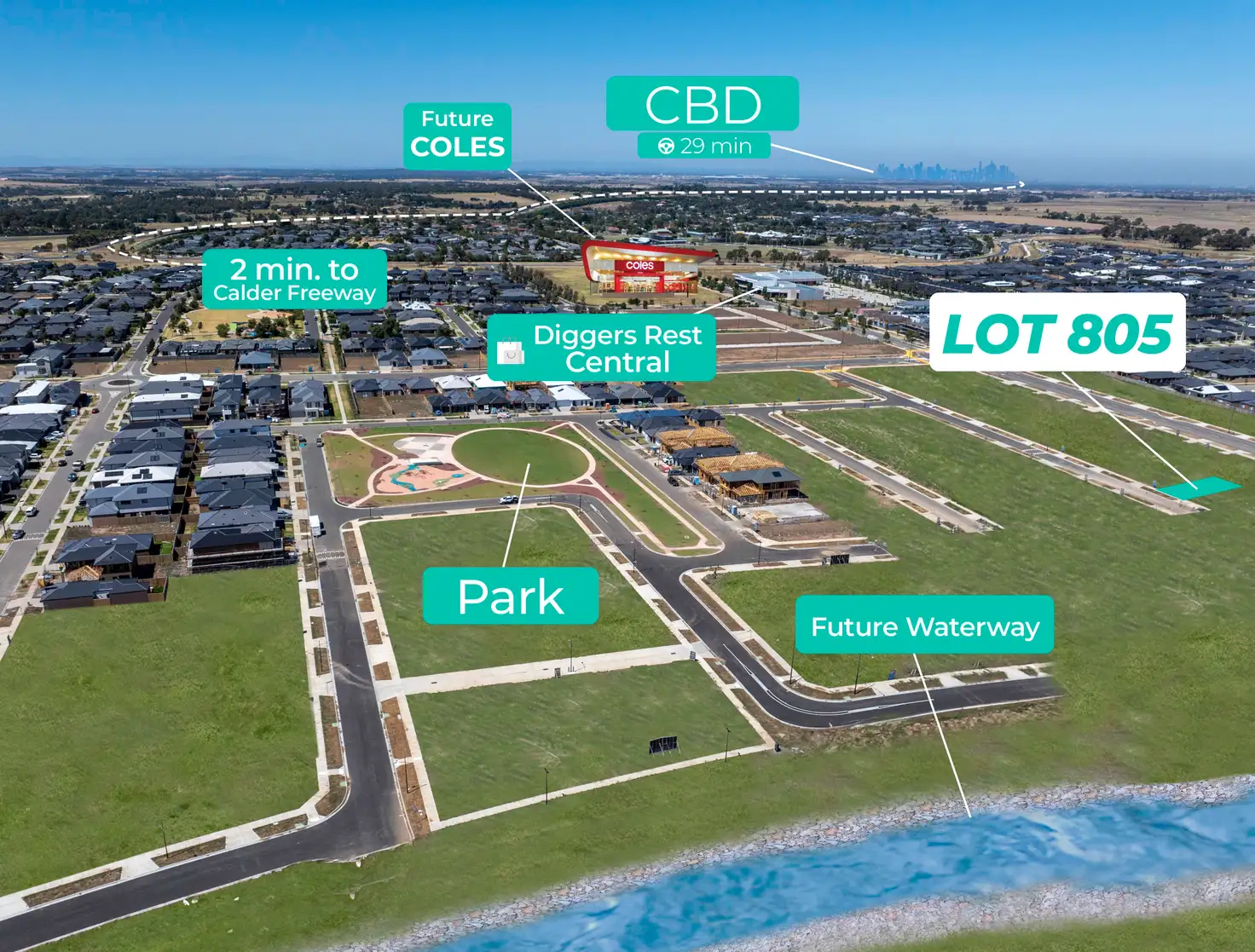 Main view of Homely land listing, LOT 805, 37 Rynas Way, Diggers Rest VIC 3427