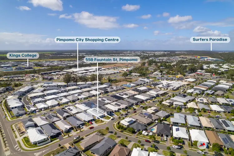 Main view of Homely semi-detached listing, 55B Fountain Street, Pimpama QLD 4209
