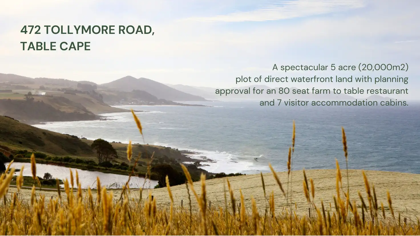 Main view of Homely land listing, 472 Tollymore Road, Table Cape TAS 7325