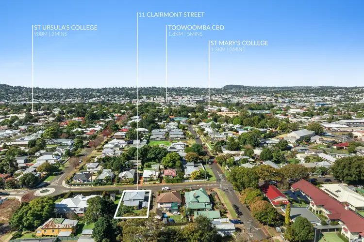 Second view of Homely house listing, 11 Clairmont Street, Newtown QLD 4350