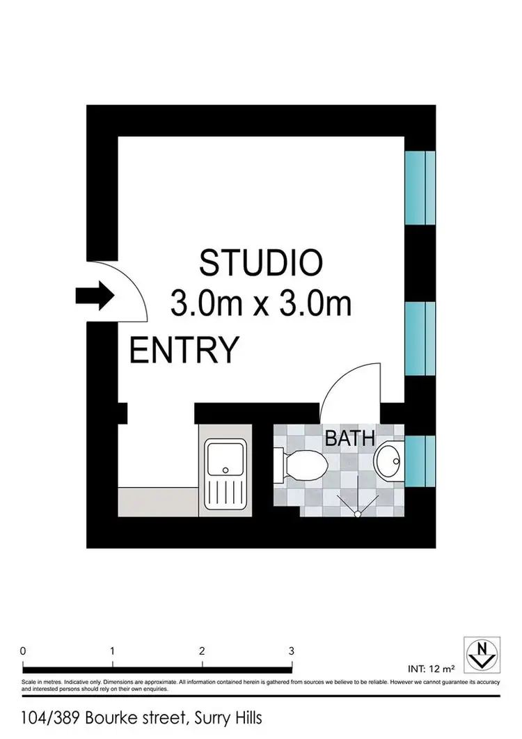 Third view of Homely studio listing, 104/389 Bourke Street, Surry Hills NSW 2010