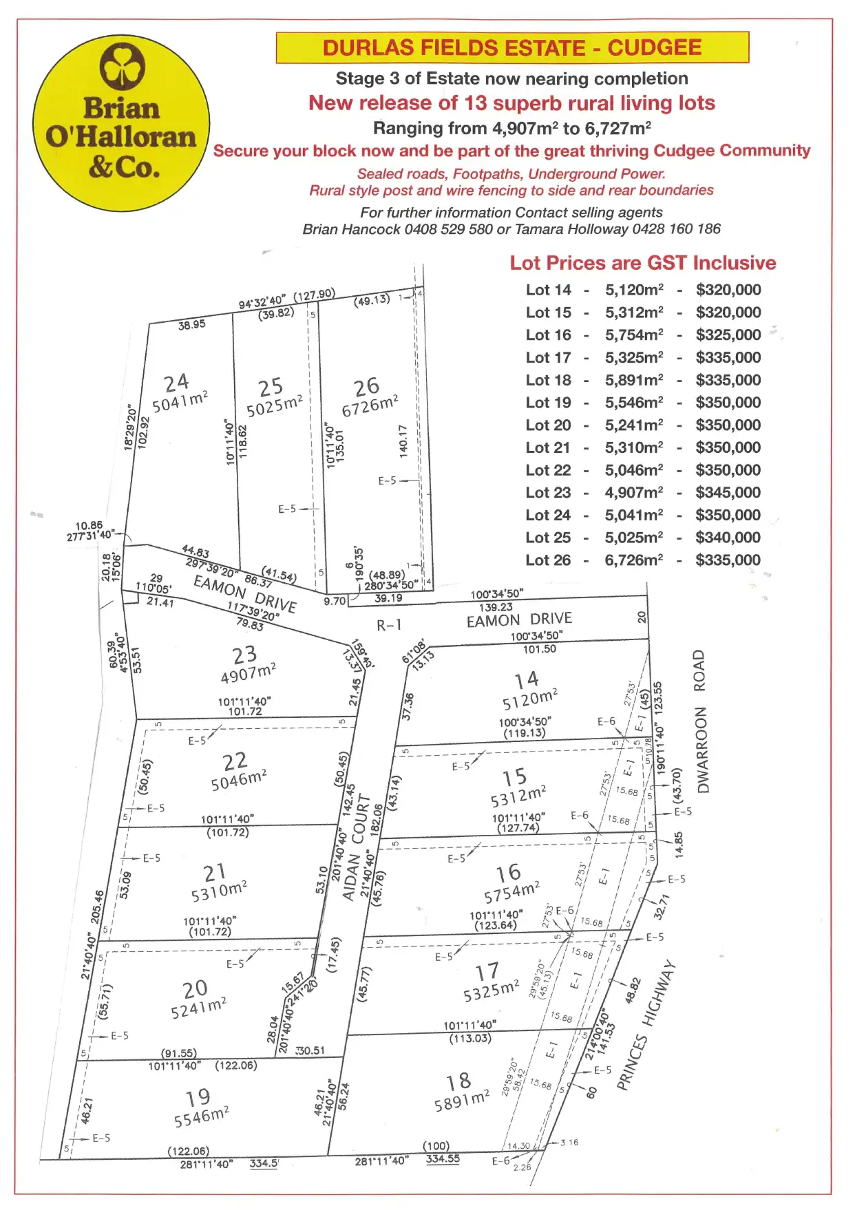 Main view of Homely land listing, 1 Dwarroon Road, Cudgee VIC 3265
