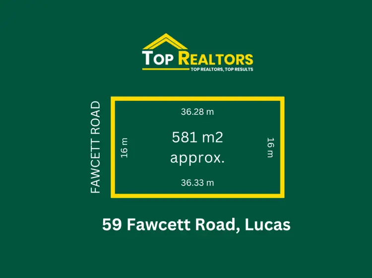 Main view of Homely land listing, 59 Fawcett Road, Lucas VIC 3350