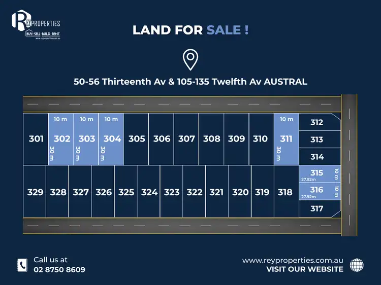 Main view of Homely land listing, LOT 315, 50-56 Thirteenth Avenue, Austral NSW 2179