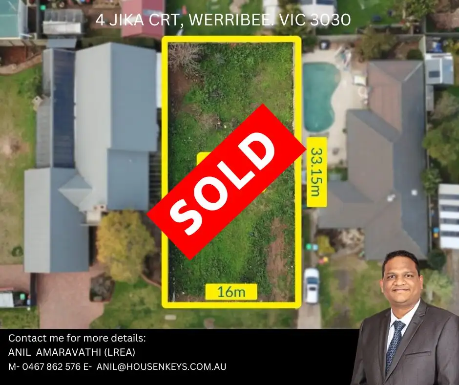 Main view of Homely land listing, 4 JIKA COURT, Werribee VIC 3030