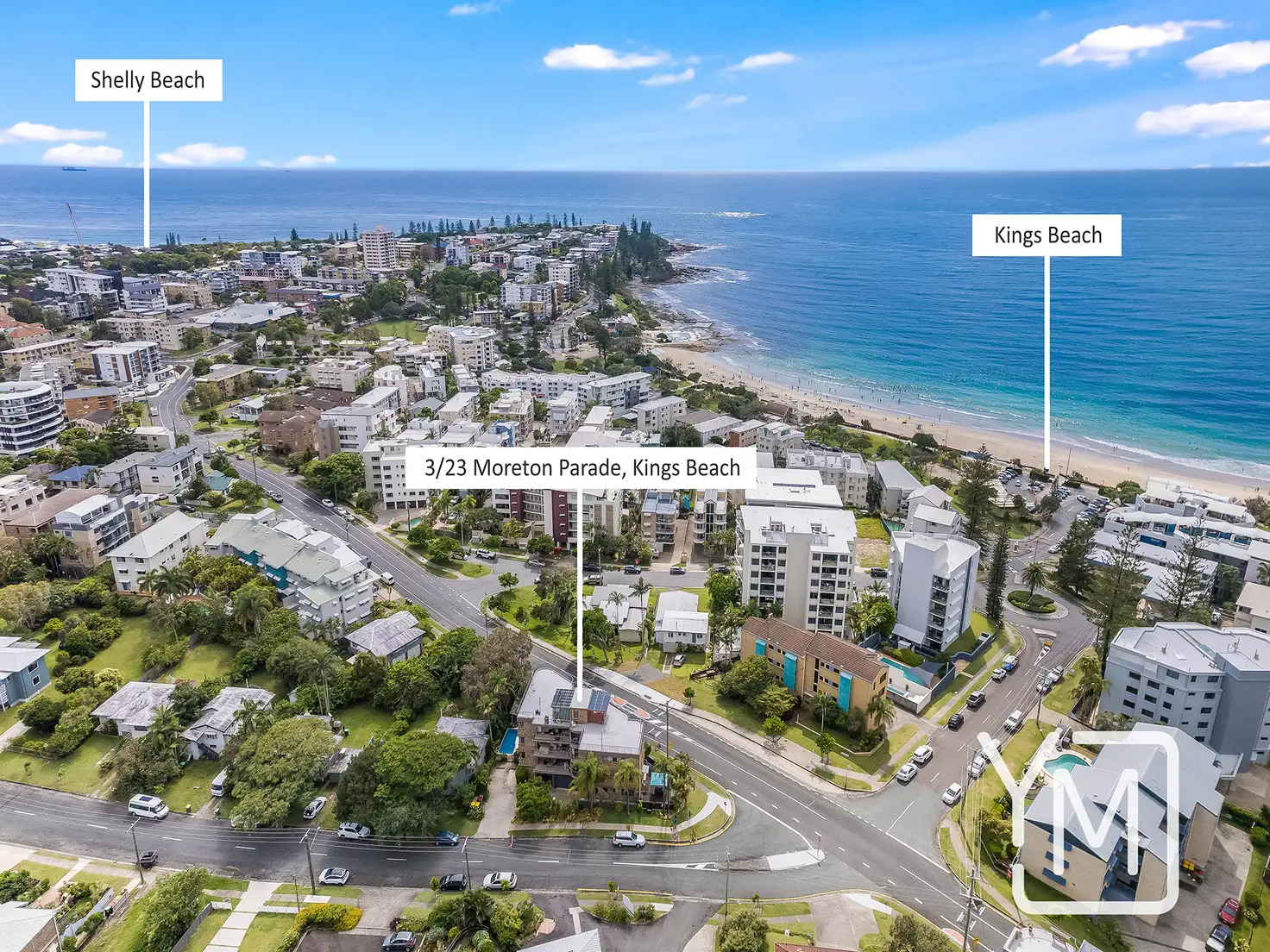 Main view of Homely apartment listing, 3/23 Moreton Parade, Kings Beach QLD 4551