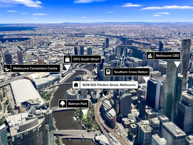 Second view of Homely apartment listing, 1608/565 Flinders Street, Melbourne VIC 3000