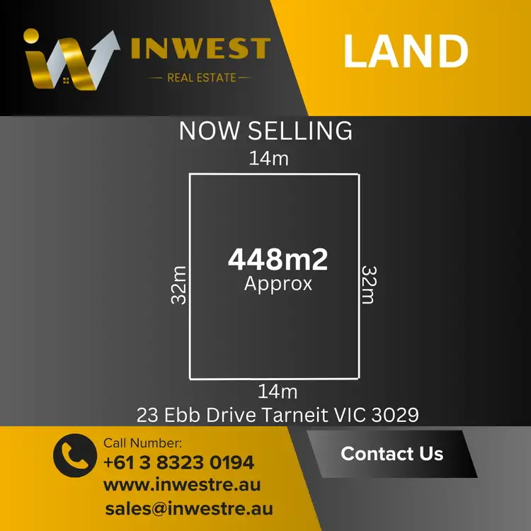 Main view of Homely land listing, 23 Ebb Drive, Tarneit VIC 3029