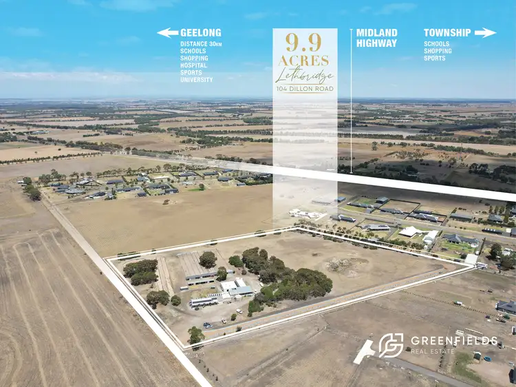 104 DILLON ROAD, Lethbridge VIC 3332
