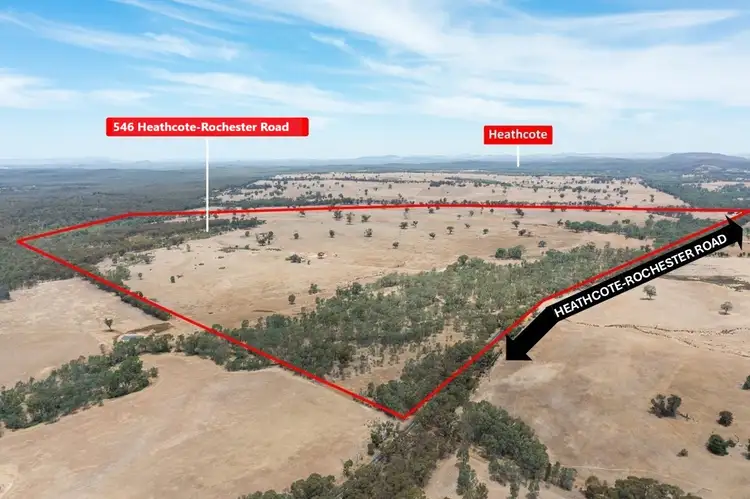 Main view of Homely rural property listing, 546 Heathcote-Rochester Road, Heathcote VIC 3523