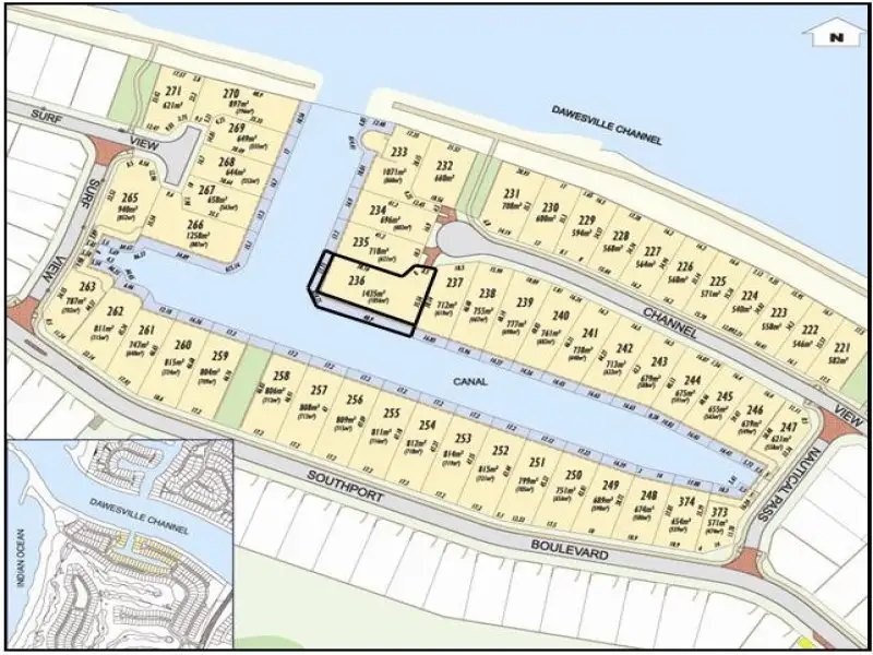 Main view of Homely land listing, LOT 236, 236 Channel View, Dawesville WA 6211
