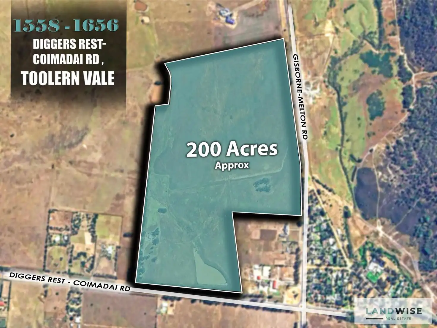 Main view of Homely land listing, 1558 Diggers Rest Coimadai Road, Toolern Vale VIC 3337