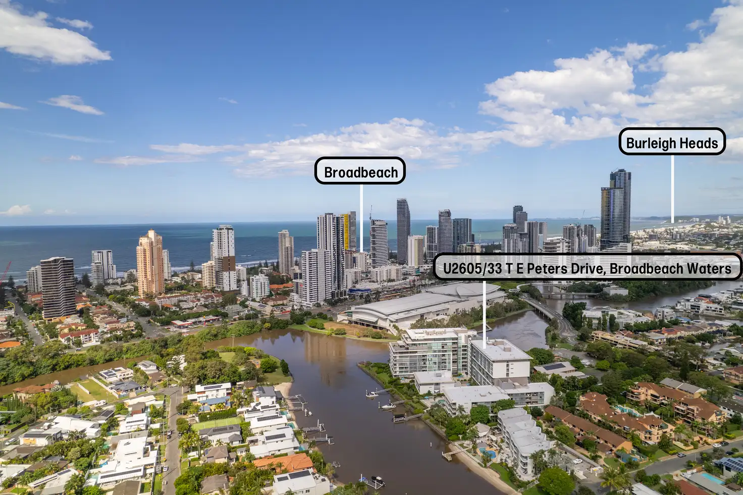 Main view of Homely unit listing, 2603/53 T E Peters Drive, Broadbeach Waters QLD 4218