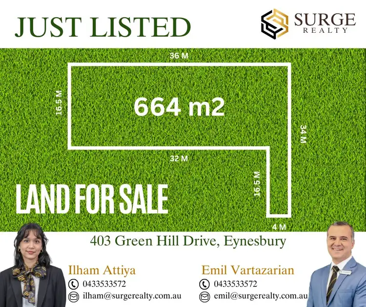 Main view of Homely land listing, 403 Green Hill Road, Eynesbury VIC 3338
