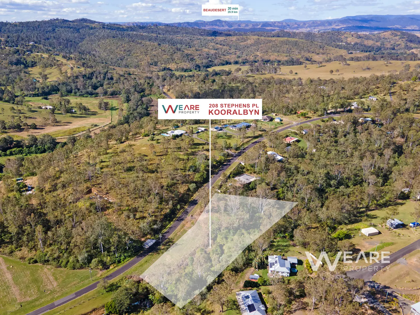 Main view of Homely land listing, 208 Stephens Place, Kooralbyn QLD 4285