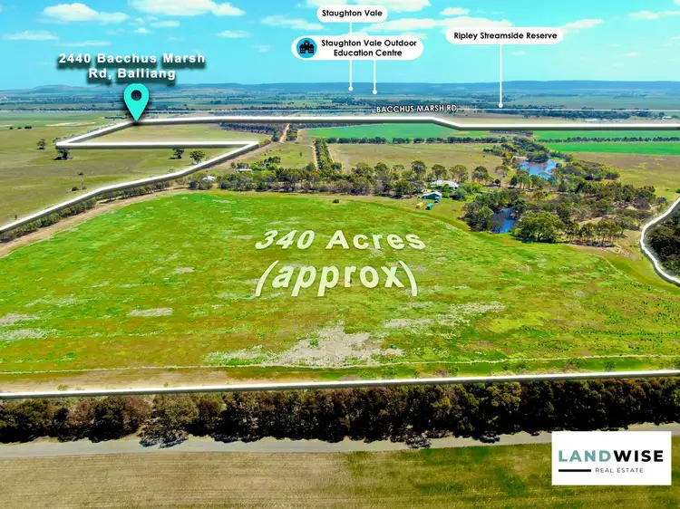 Main view of Homely land listing, 2440 bacchus Marsh road, Balliang VIC 3340