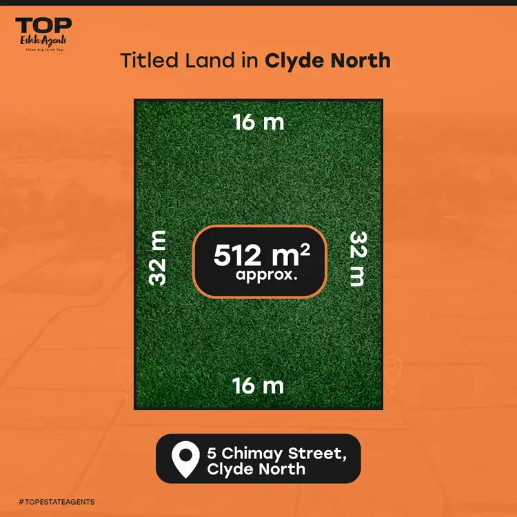 Main view of Homely land listing, 5 Chimay Street, Clyde North VIC 3978