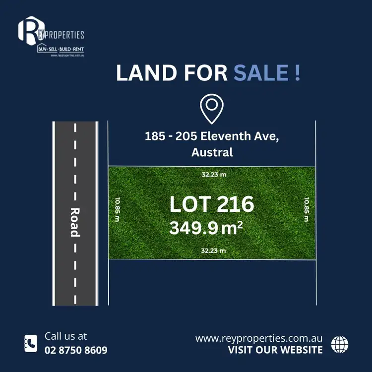 Main view of Homely land listing, LOT 216, 185 - 205 Eleventh Ave, Austral NSW 2179