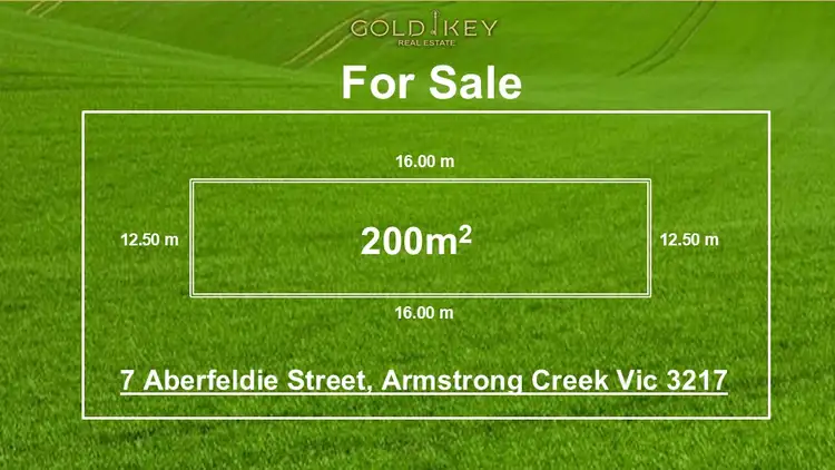 Main view of Homely land listing, LOT 60, 7 Aberfeldie Street, Armstrong Creek VIC 3217