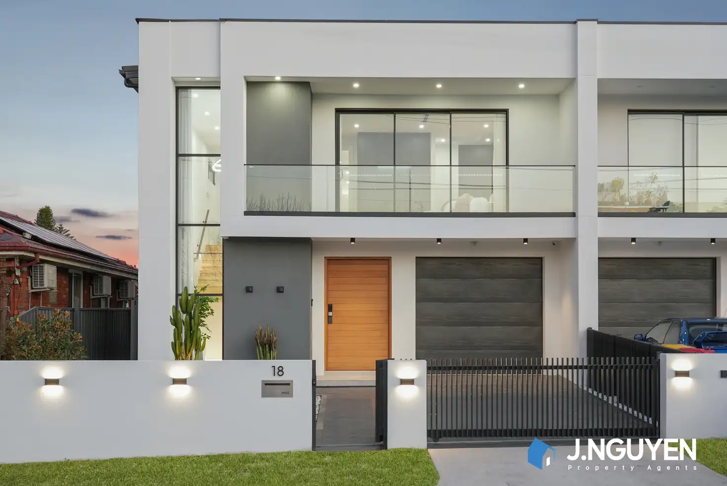 Main view of Homely semi-detached listing, 18 Landon Street, Fairfield East NSW 2165