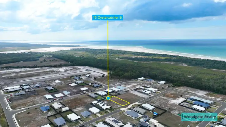 Main view of Homely land listing, 15 OYSTERCATCHER ROAD, Woodgate QLD 4660
