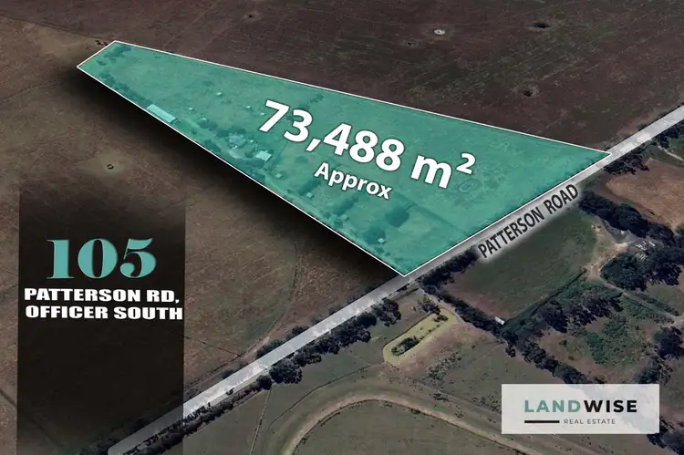 Main view of Homely land listing, 105 Patterson Road, Officer South VIC 3809