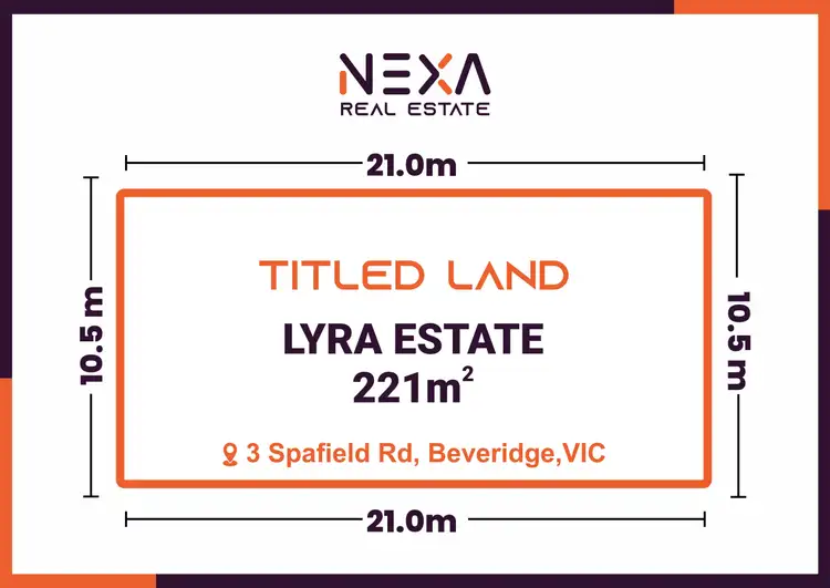 Main view of Homely land listing, 3 Spafield Road, Beveridge VIC 3753