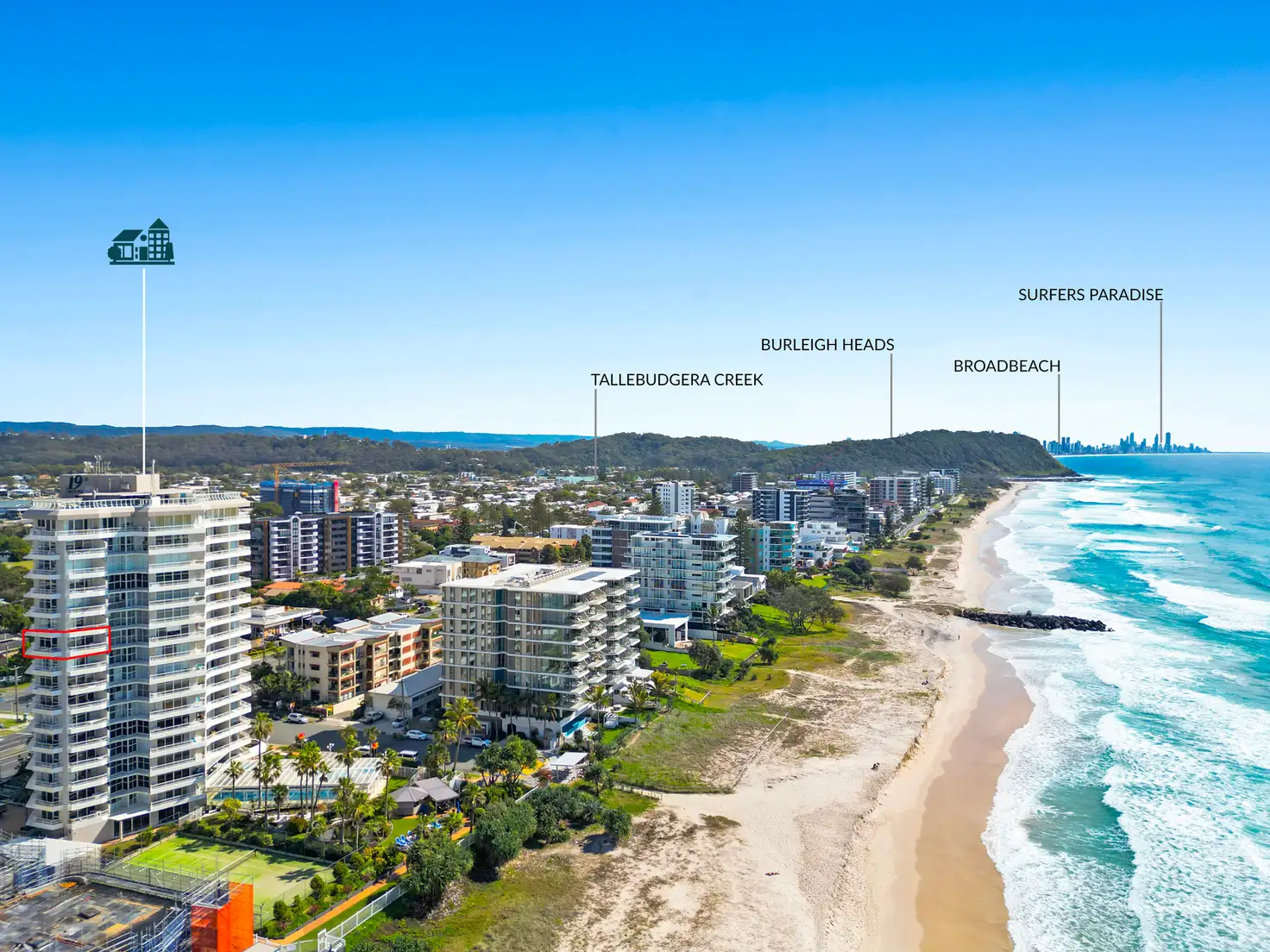 Main view of Homely unit listing, 10E/2 Nineteenth Avenue, Palm Beach QLD 4221