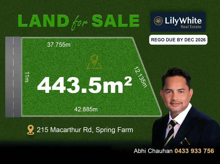 LOT 6, 215 Macarthur Road, Spring Farm NSW 2570